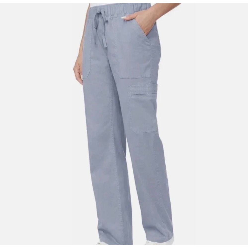 NWT Buffalo David Bitton Womens XXL Blue Blizzard Tencel Pull On Cargo Pants